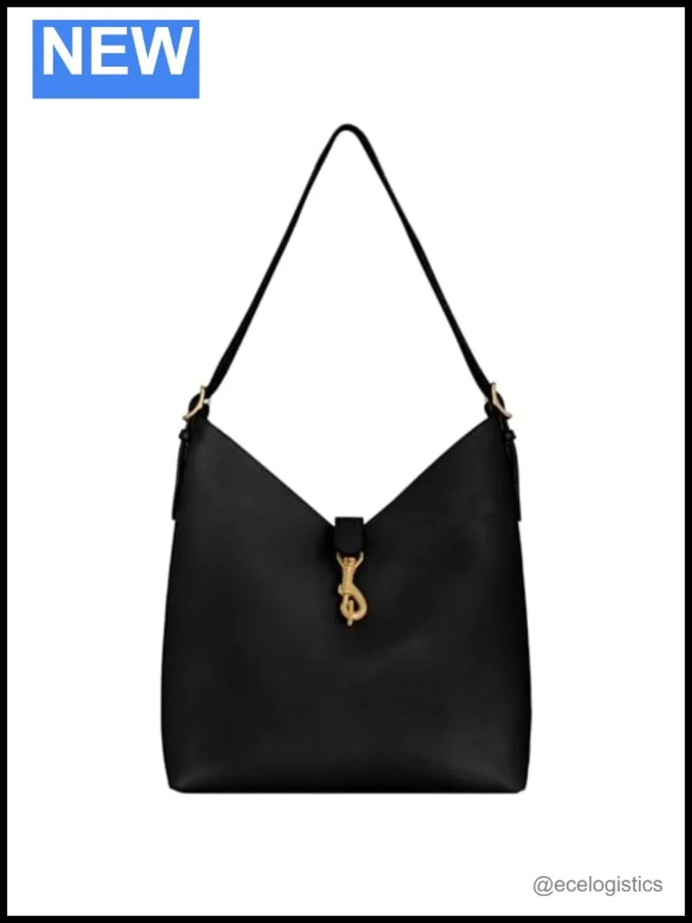 100% Leather Hobo Bag Shoulder Handbag Magnetic Snap Closure Women Mini